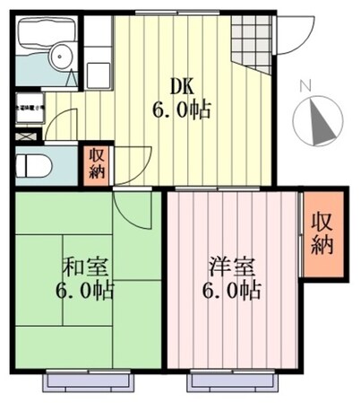 フラットＫの物件間取画像